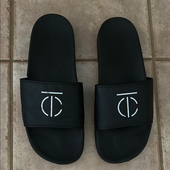 Black Rubber Slides Men - Picture 1 of 3